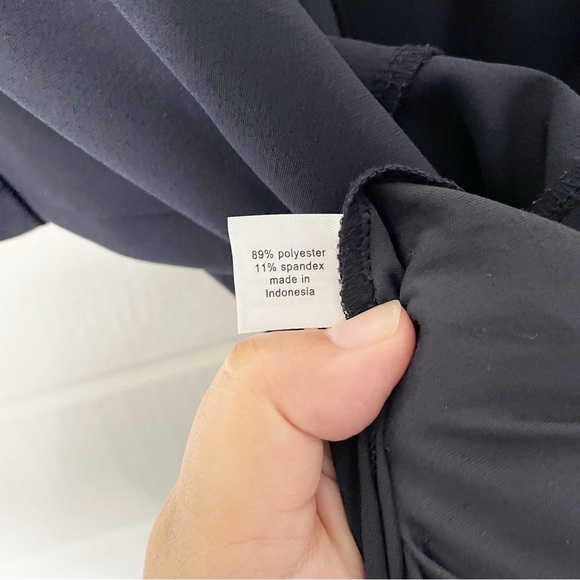 Lane Bryant Black Round Neck Keyhole Wide Leg Jumpsuit Women’s Waist 38” - Picture 10 of 10